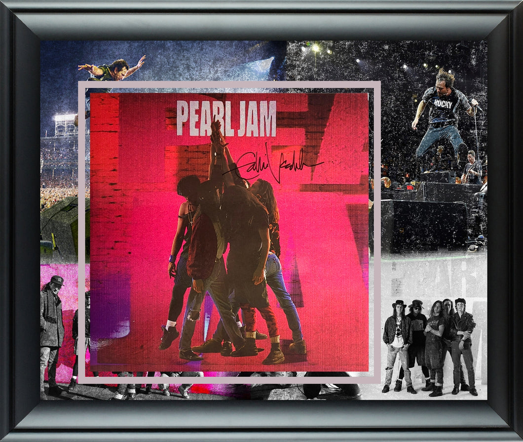 Pearl Jam Eddie Vedder Signed PERFECT 10 Album Vinyl LP Framed Display