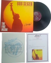 Load image into Gallery viewer, Bob Seger Autographed Signed Limited Ed #&#39;d The Fire Inside Vinyl Album REAL
