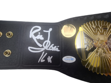 Load image into Gallery viewer, Ric Flair Autographed World Championship Winged Eagle Metal Leather Belt ACOA
