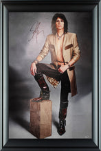 Load image into Gallery viewer, Aerosmith Steven Tyler Signed Framed 24x36 Canvas Photo Print Video Proof

