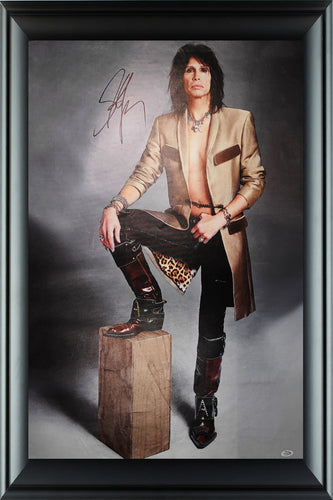 Aerosmith Steven Tyler Signed Framed 24x36 Canvas Photo Print Video Proof