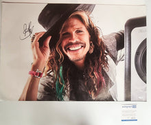 Load image into Gallery viewer, Aerosmith Steven Tyler Signed Huge Smile Framed 24x36 Canvas Photo Print ACOA
