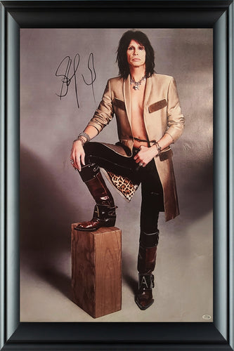 Aerosmith Steven Tyler Signed Debonair Framed 24x36 Canvas Photo Video Proof