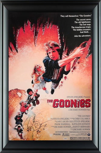 Corey Feldman The Goonies Autographed Framed 24x36 Poster ACOA Exact Proof