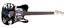 Load image into Gallery viewer, KISS Full Band Autographed Custom Graphics Guitar
