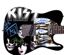 Load image into Gallery viewer, KISS Full Band Autographed Custom Graphics Guitar
