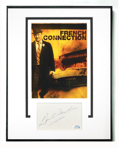 Gene Hackman Autographed French Connection Photo Poster Cut Display