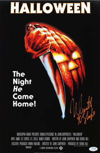 Nick Castle Autographed Signed Halloween 12x18 Poster Exact Photo Proof