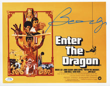 Load image into Gallery viewer, Bolo Yeung Autographed 12x18 Enter The Dragon Bruce Lee Poster Exact Proof
