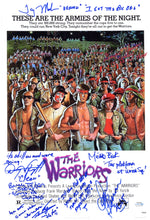 Load image into Gallery viewer, The Warriors Cast Autographed w Movie Quotes 12x18 Poster Photo Exact Proof
