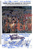 The Warriors Cast Autographed w Movie Quotes 12x18 Poster Photo Exact Proof