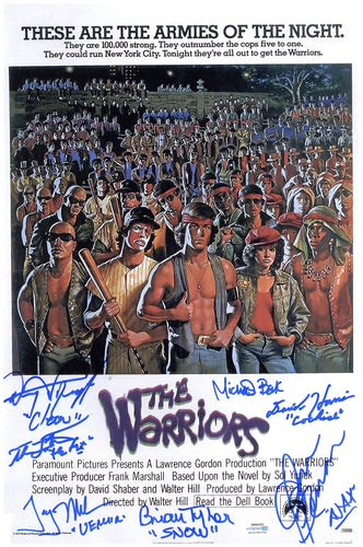 The Warriors Cast Autographed 12x18 Poster Photo Exact Proof