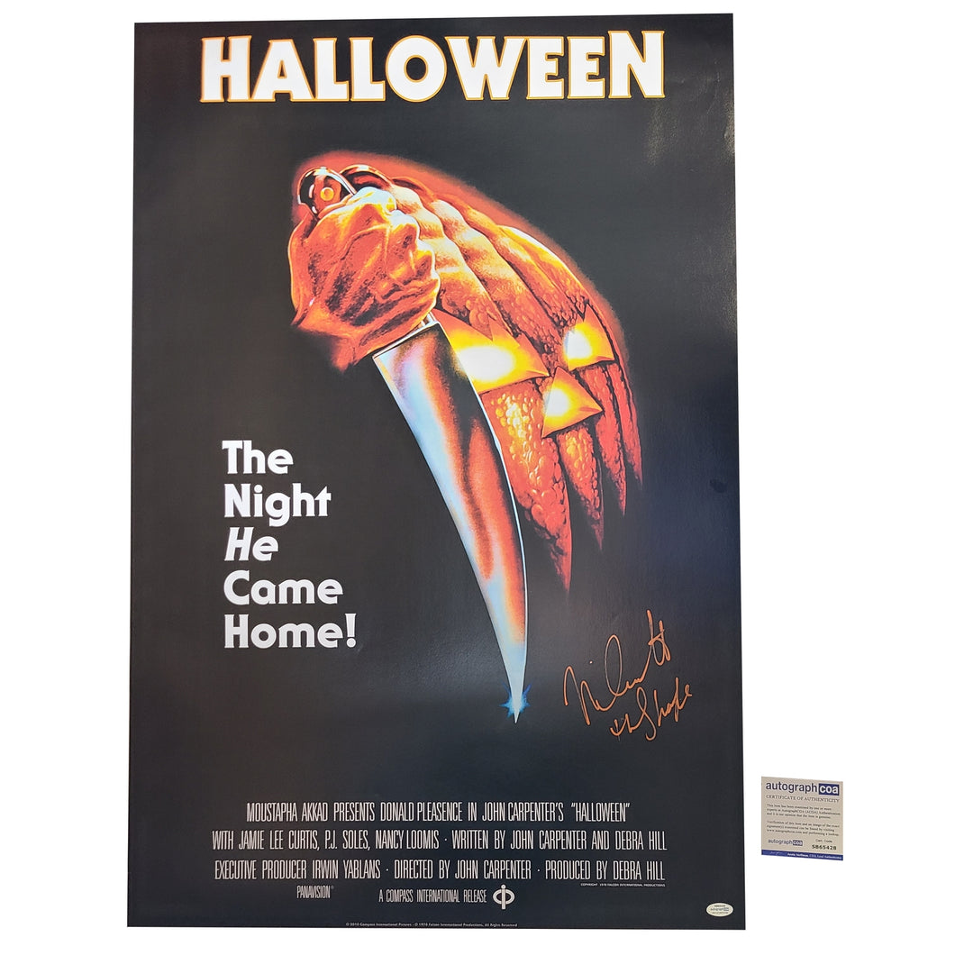 Nick Castle Autographed Halloween Michael Myers 24x36 Poster Exact Proof