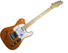 Load image into Gallery viewer, The Rolling Stones Autographed Fender Guitar w Sketch Custom Display Case ACOA
