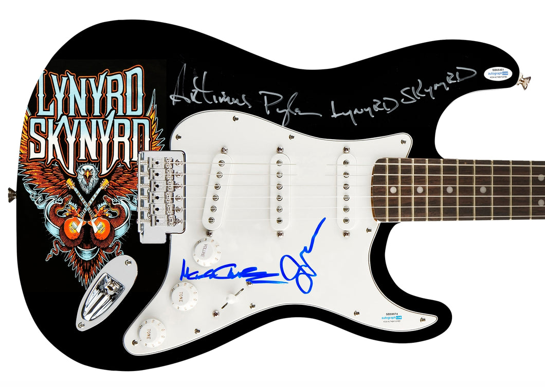 Lynyrd Skynyrd Autographed Signed Photo Graphics Guitar Exact Proof