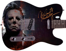 Load image into Gallery viewer, Nick Castle Autographed Halloween Michael Myers Photo Guitar Exact Proof
