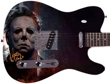 Load image into Gallery viewer, Nick Castle Autographed Halloween Michael Myers Photo Guitar Exact Proof
