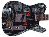 Nick Castle Autographed Halloween Michael Myers Photo Guitar Exact Proof