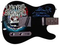 Lynyrd Skynyrd Artimus Pyle Autographed Photo Graphics Guitar Exact Proof
