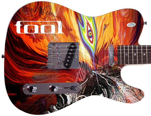 Tool Danny Carey Autographed Signed Custom Graphics Guitar