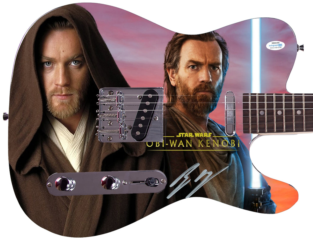 Star Wars Ewan McGregor Autographed Signed Custom Graphics Guitar