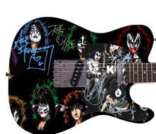 Load image into Gallery viewer, KISS Full Band Autographed Custom Graphics Guitar
