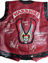 Load image into Gallery viewer, The Warriors Movie Cast Autographed Leather Vest Exact Proof ACOA
