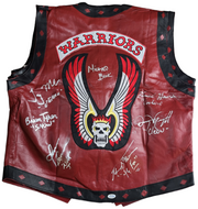 The Warriors Movie Cast Autographed Leather Vest Exact Proof