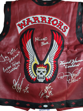 Load image into Gallery viewer, The Warriors Movie Cast Autographed Leather Vest Exact Proof ACOA
