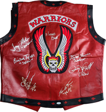 Load image into Gallery viewer, The Warriors Movie Cast Autographed Leather Vest Exact Proof
