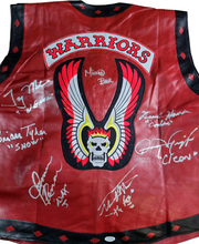 Load image into Gallery viewer, The Warriors Movie Cast Autographed Leather Vest Exact Proof ACOA
