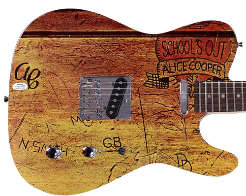 Alice Cooper Autographed Schools Out Album CD Photo Graphics Guitar