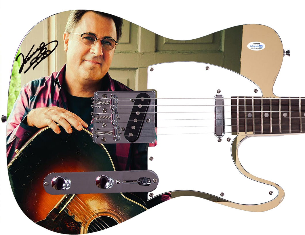 Vince Gill Autographed Signed Graphics Photo Guitar