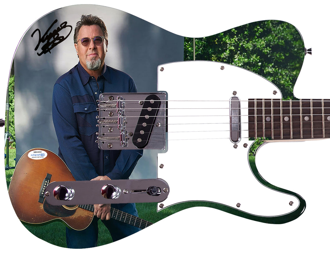 Vince Gill Autographed Signed Graphics Photo Guitar