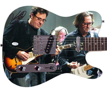 Load image into Gallery viewer, Vince Gill w Eric Clapton Signed Custom Graphics Photo Guitar
