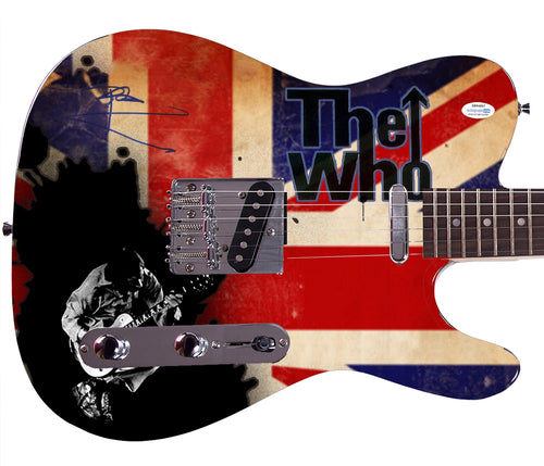 The Who Pete Townshend Autographed Signed Custom Graphics Photo Guitar