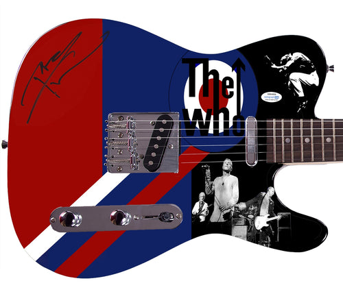 The Who Pete Townshend Autographed Signed Custom Graphics Photo Guitar