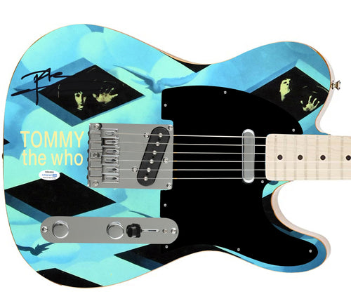 The Who Pete Townshend Autographed Fender Tommy Album Lp Cd Graphics Photo Guitar