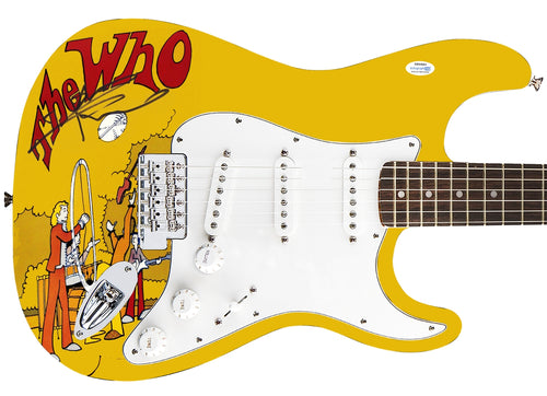 The Who Pete Townshend Autographed Fender 1/1 Custom Graphics Photo Guitar