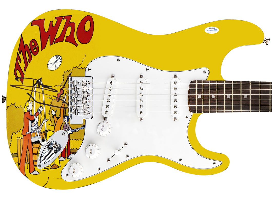 The Who Pete Townshend Autographed Fender 1/1 Custom Graphics Photo Guitar