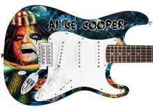 Load image into Gallery viewer, Alice Cooper Autographed Signed 1/1 Custom Photo Graphics Guitar
