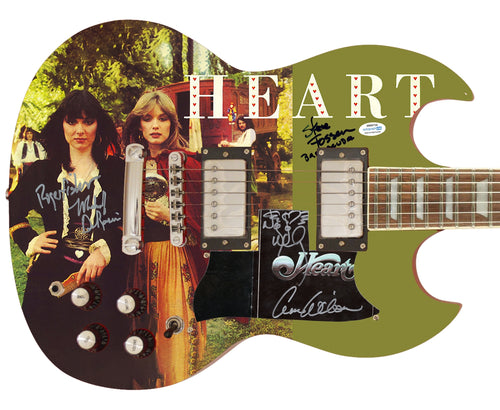 Heart Autographed Little Queen Lp Cd Custom Graphics Guitar Exact Proof