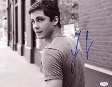 Load image into Gallery viewer, Logan Lerman Autographed Signed 11x14 b/w Photo Wallflower
