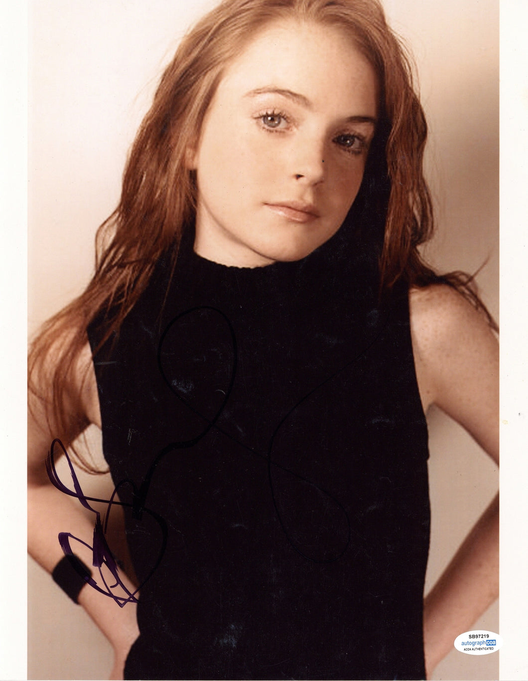 Lindsay Lohan Autographed Signed 11x14 Young Photo