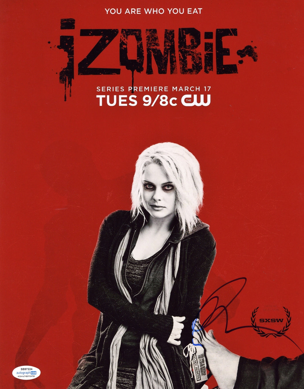 Rose McIver Autographed Signed 11x14 iZombie Photo