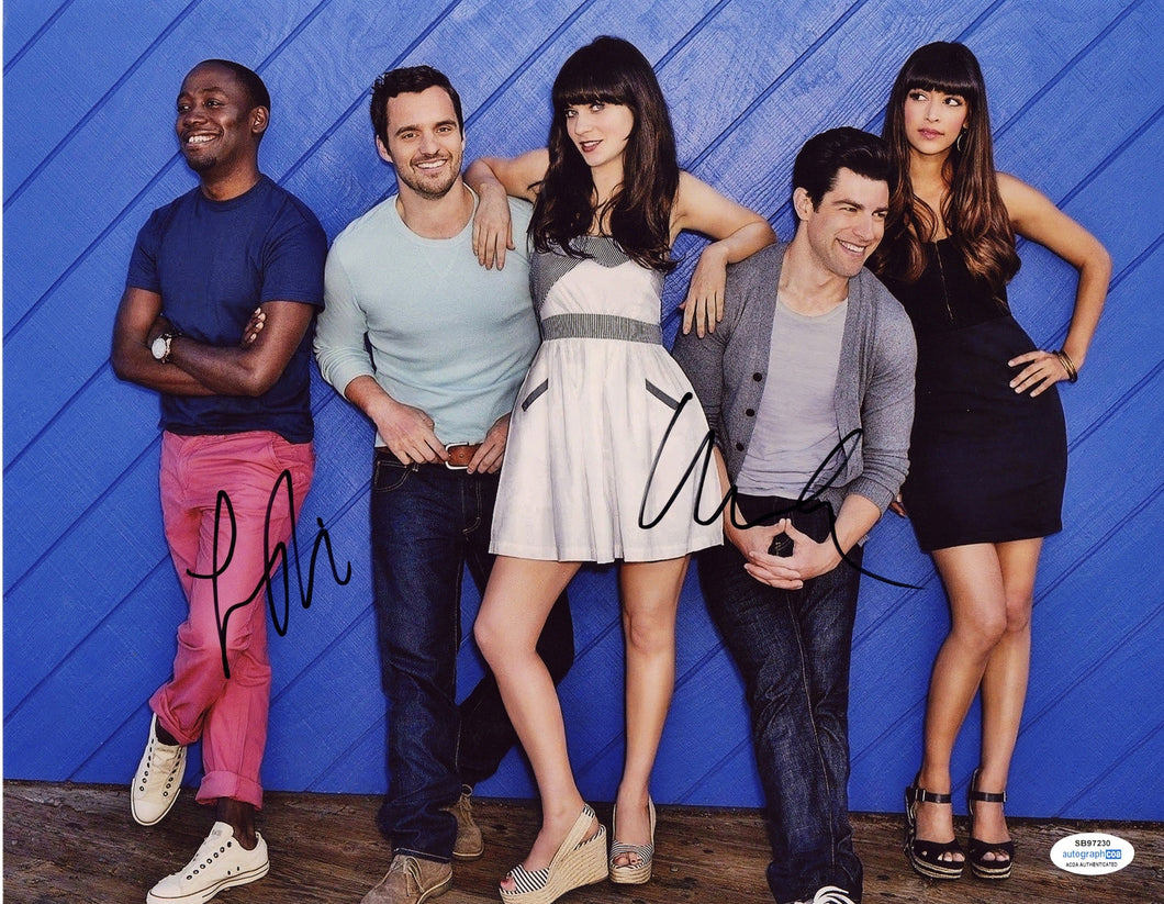 Max Greenfield Lamorne Morris Autographed Signed New Girl Cast Photo