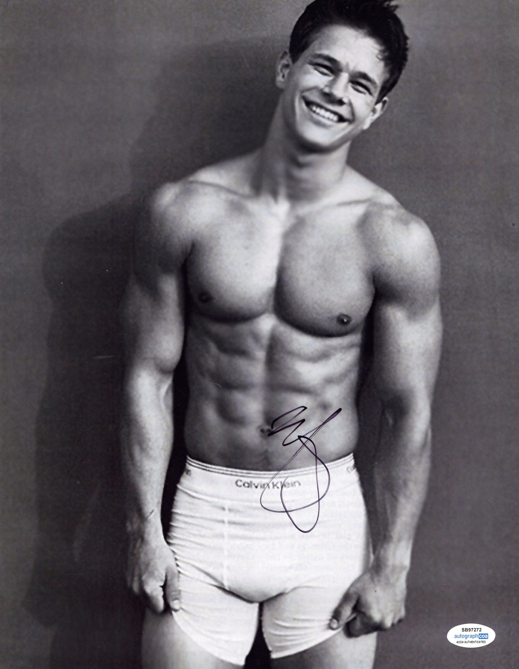 Mark Wahlberg Autographed Signed 11x14 Calvin Klein Model Photo