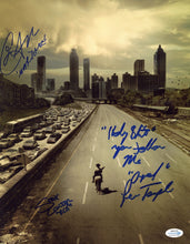 Load image into Gallery viewer, Lew Temple Steve Coulter Jose Pablo Cantillo Autographed Signed 11x14 Walking Dead Photo
