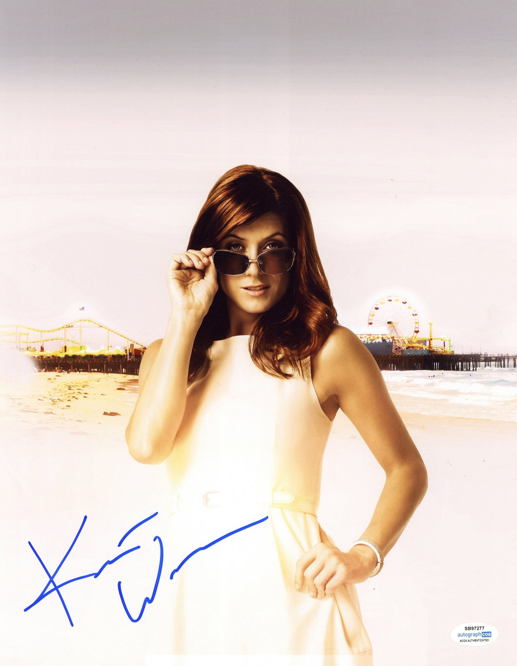 Kate Walsh Autographed Signed 11x14 Sexy at Beach Photo Private Practice