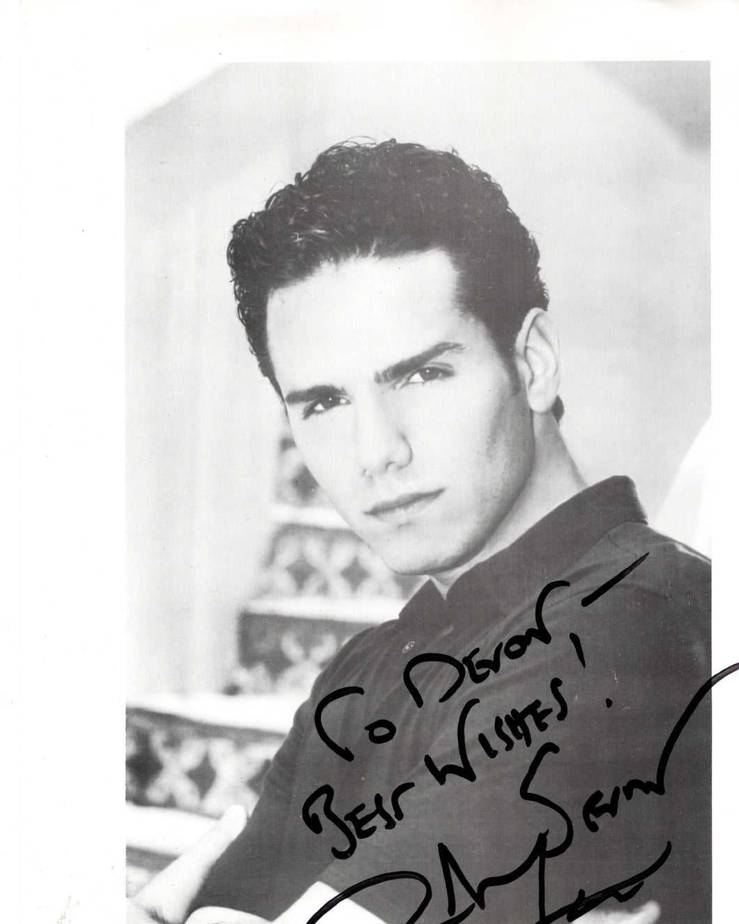 Paul Anthony Stewart Autographed Signed 8x10 b/w Photo Guiding Light